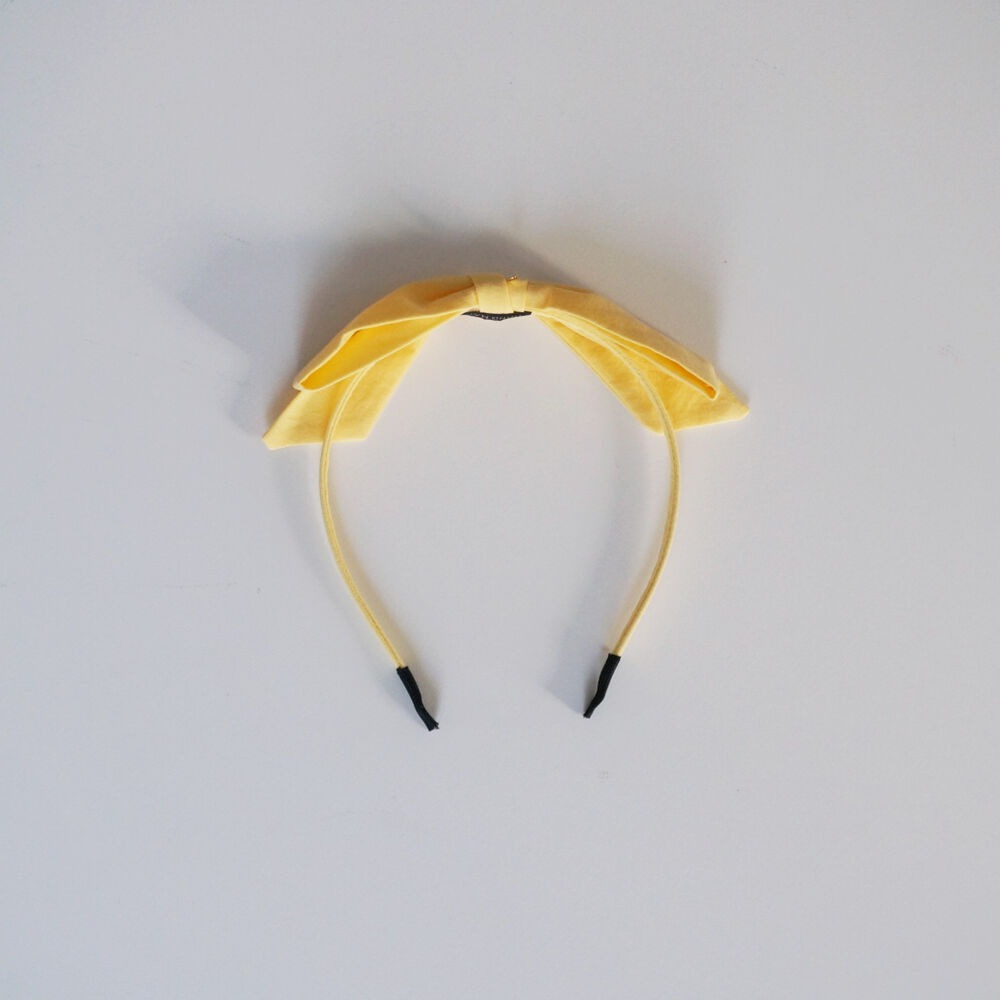 [7月第三週出貨]-蝴蝶結髮箍｜黃色