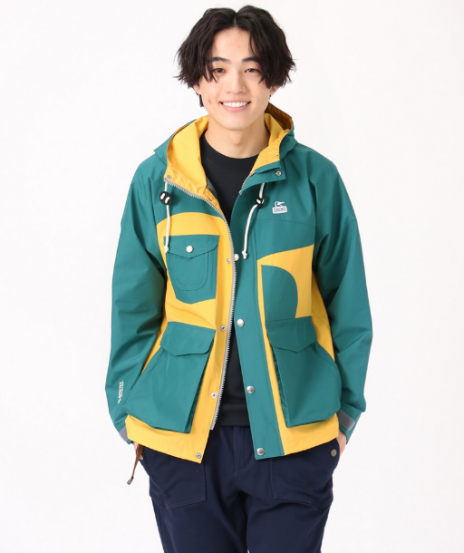 CHUMS Men’s Camping Parka - GORE-TEX INFINIUM™ Windproof Water-Resistant Outdoor Jacket (Teal/Yellow) JUN25