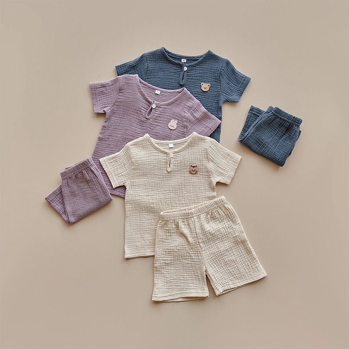 25S/S DTD甜夏棉糖系列🍭-棉紗短袖上下套裝