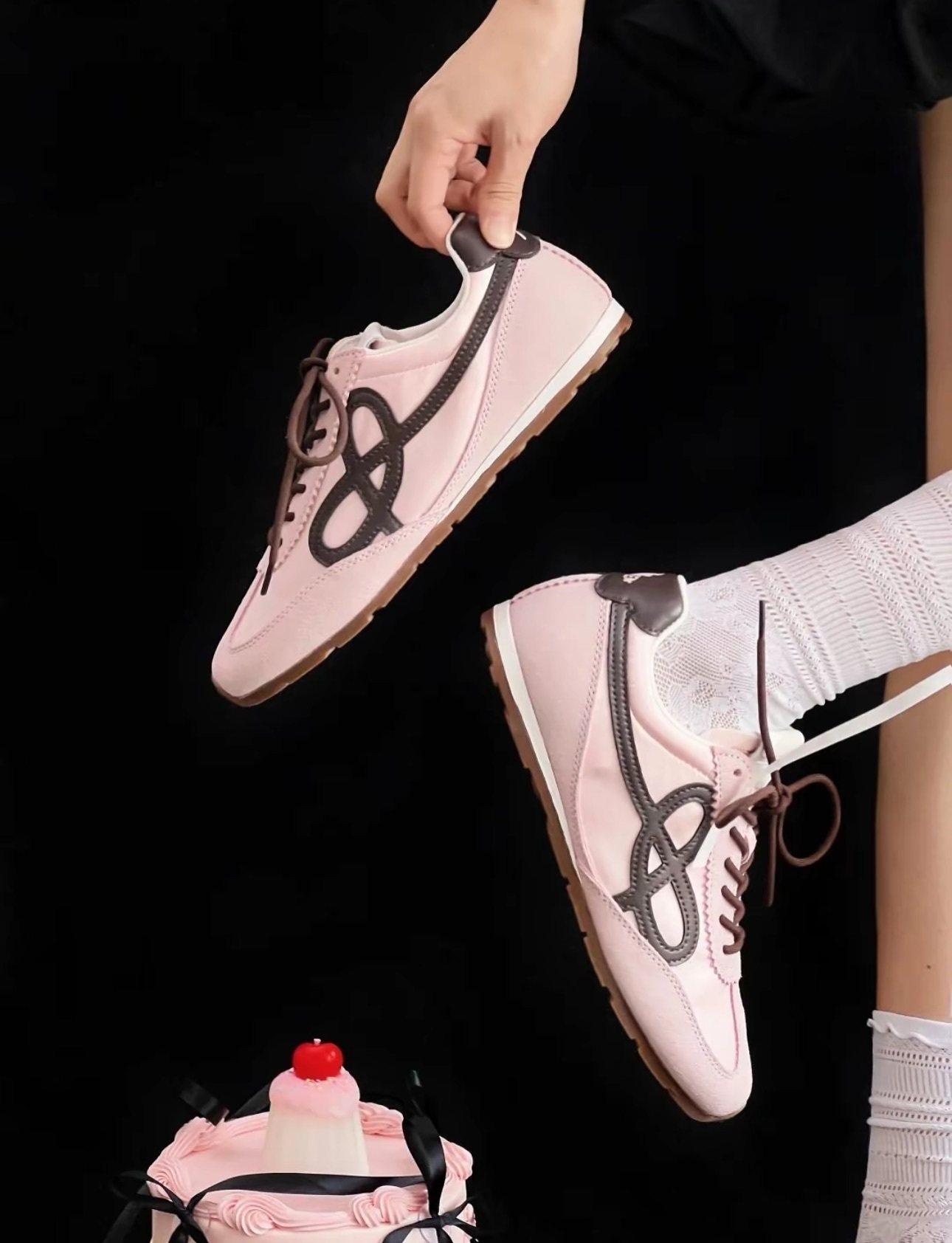 We Flower SS25 Pink 法棍小花鞋 粉棕色藍休閒鞋