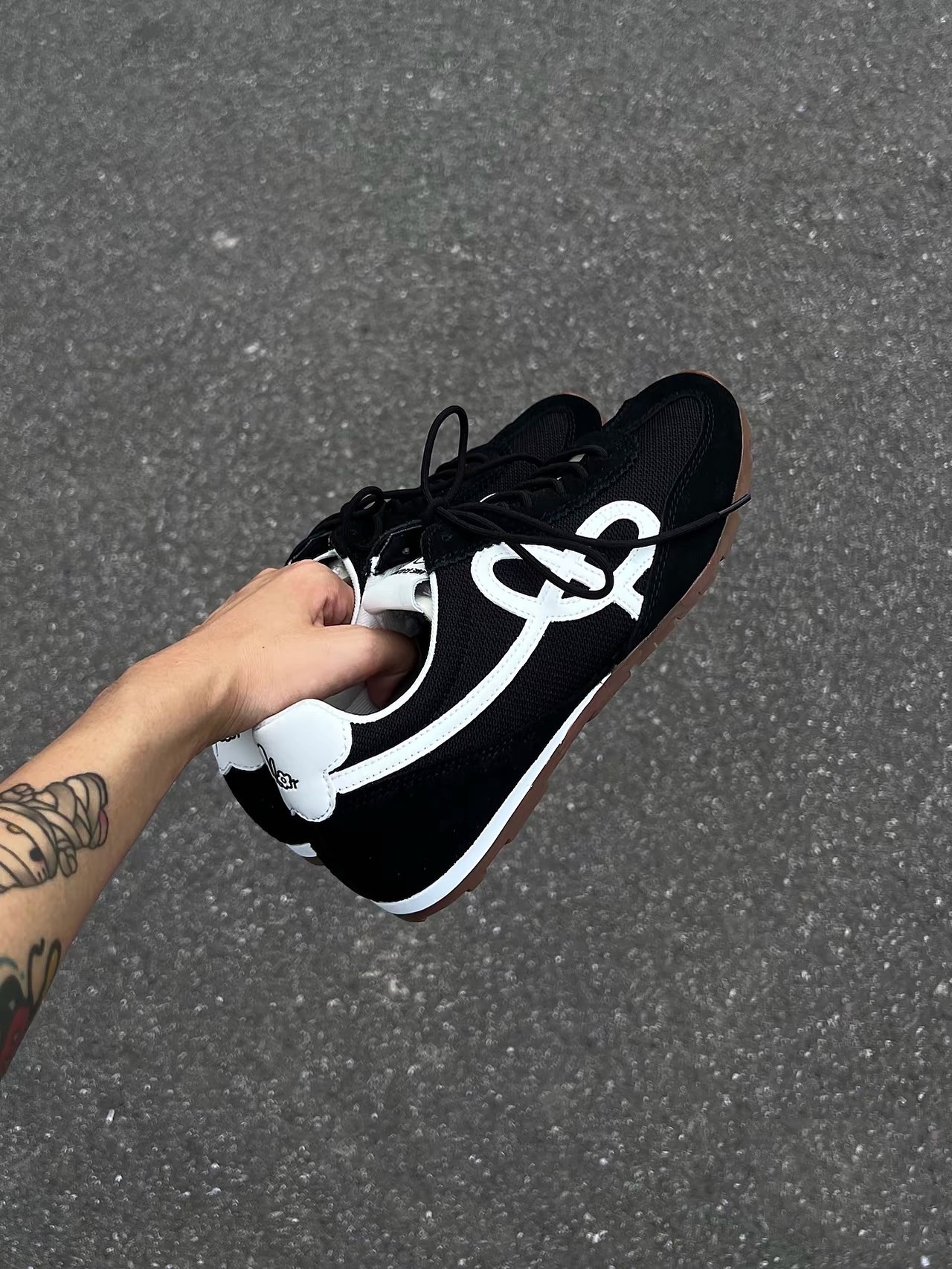 We Flower SS25  Black 法棍小花鞋黑色休閒鞋