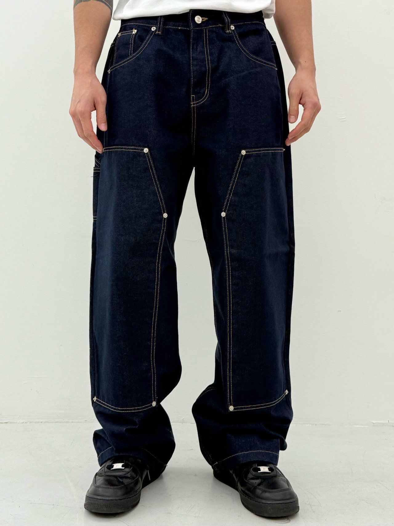 淨色鬆身牛仔褲 EARN-048P