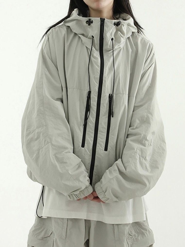 淨色連帽拉鍊外套 ALLWAYS-034JK