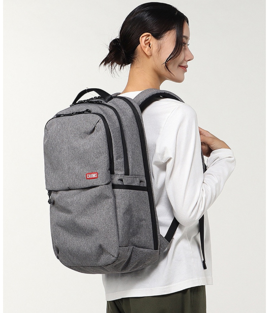 CHUMS SLC Work Day Pack – Light Gray | Water-Repellent Commuter Backpack with Laptop Compartment & Lightweight Design JUN25
