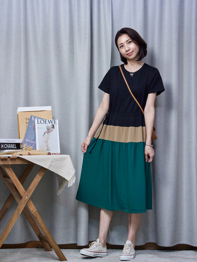 有下午茶空間的質感漸層洋裝   ⚡️搶現貨  ⚡️