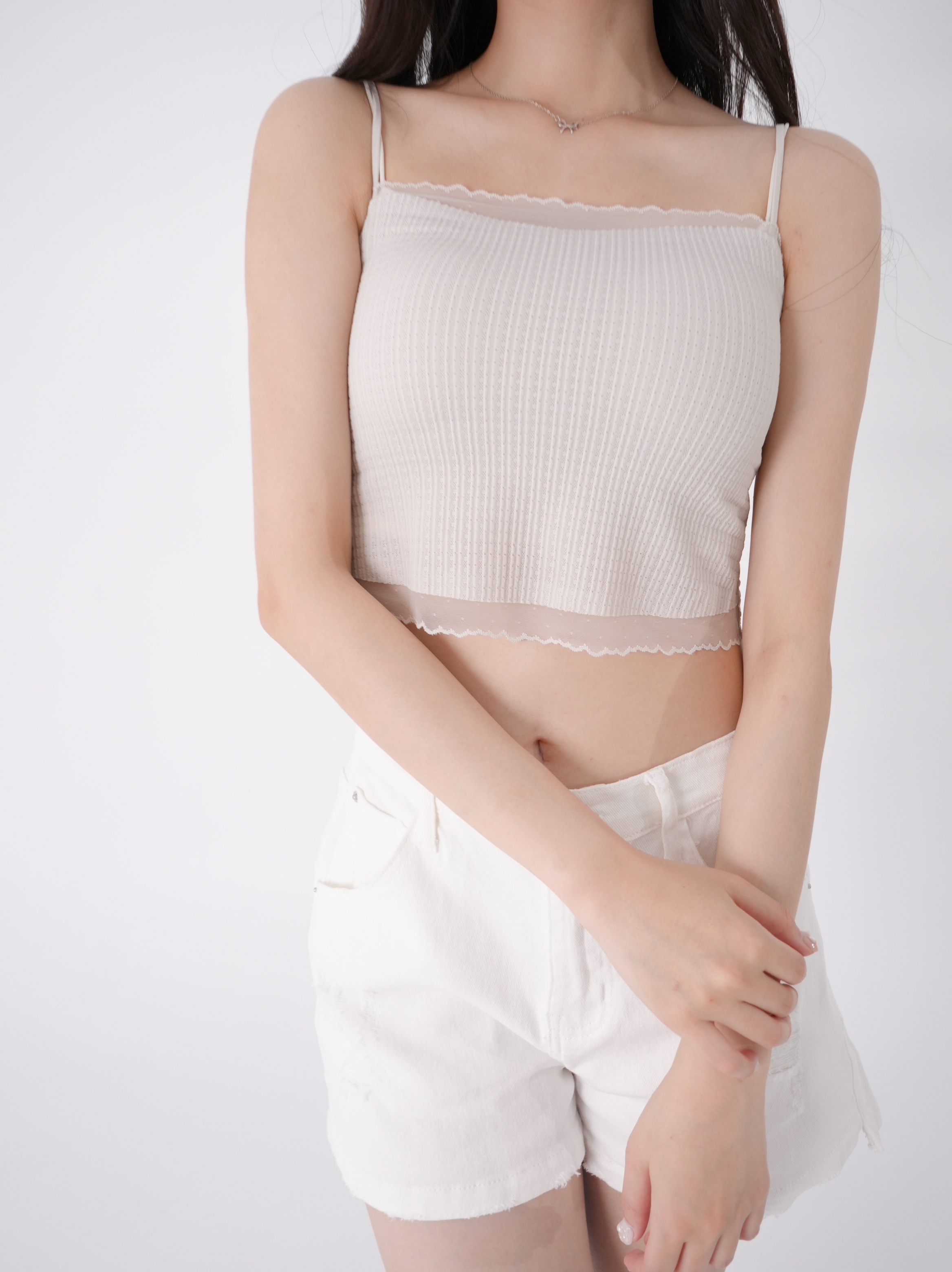 法朵Fado shop｜[中長款] 加紗固定杯墊背心 5263031