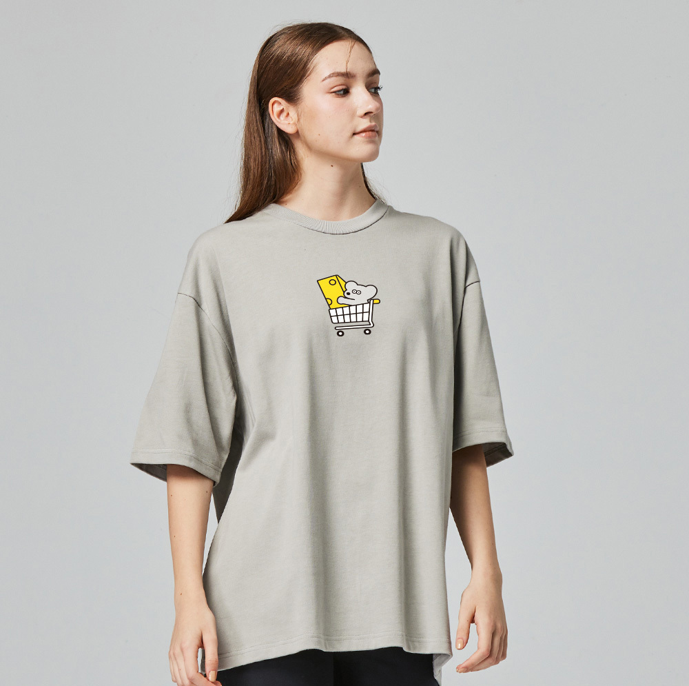 ANDY THE MOUSE,ANDY,安迪老鼠,T恤,厚磅T,重磅純棉T,寬版T,挺版短T,男女共版T,寬版T,棉T,精梳棉,印花T恤,潮流T恤,日系插畫T,中性T恤,親膚棉T,夏季T恤,扎實,柔軟,不悶熱,親膚