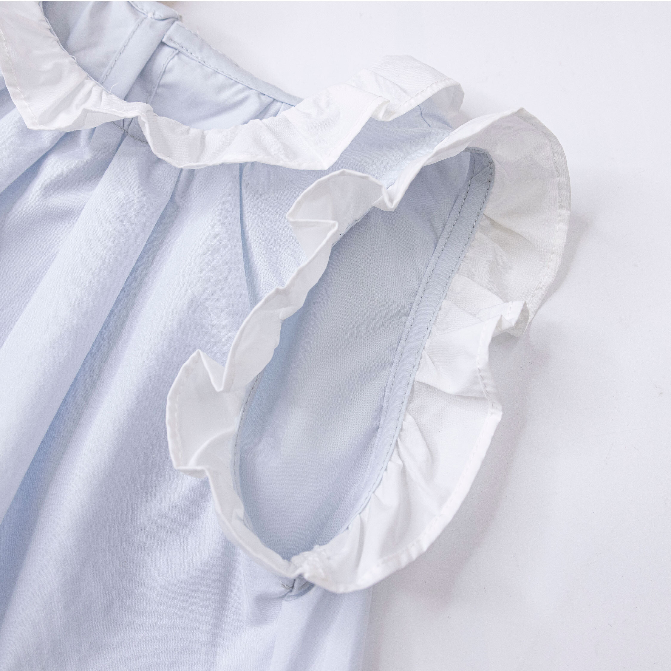 【H50525】氣質荷葉設計無袖洋裝(附珍珠項鍊)