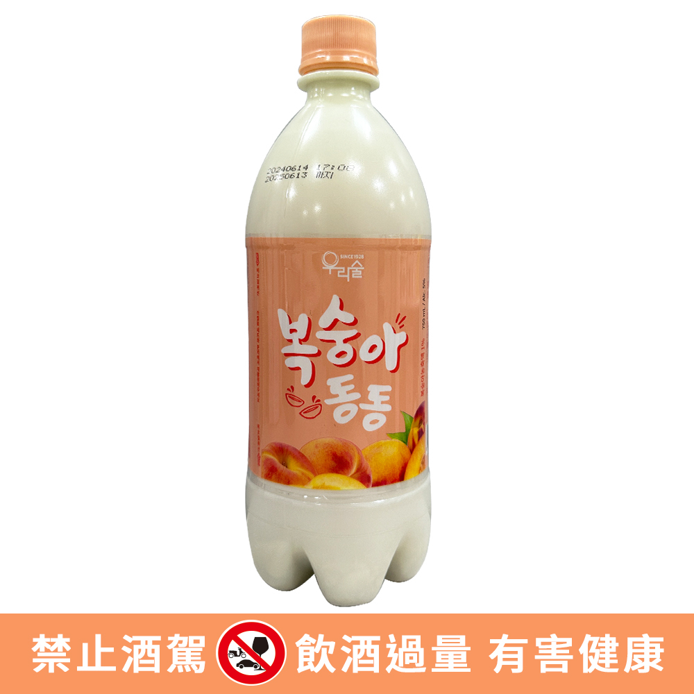 【BK SHOP】韓國瑪格利米酒(水蜜桃口味)750ML