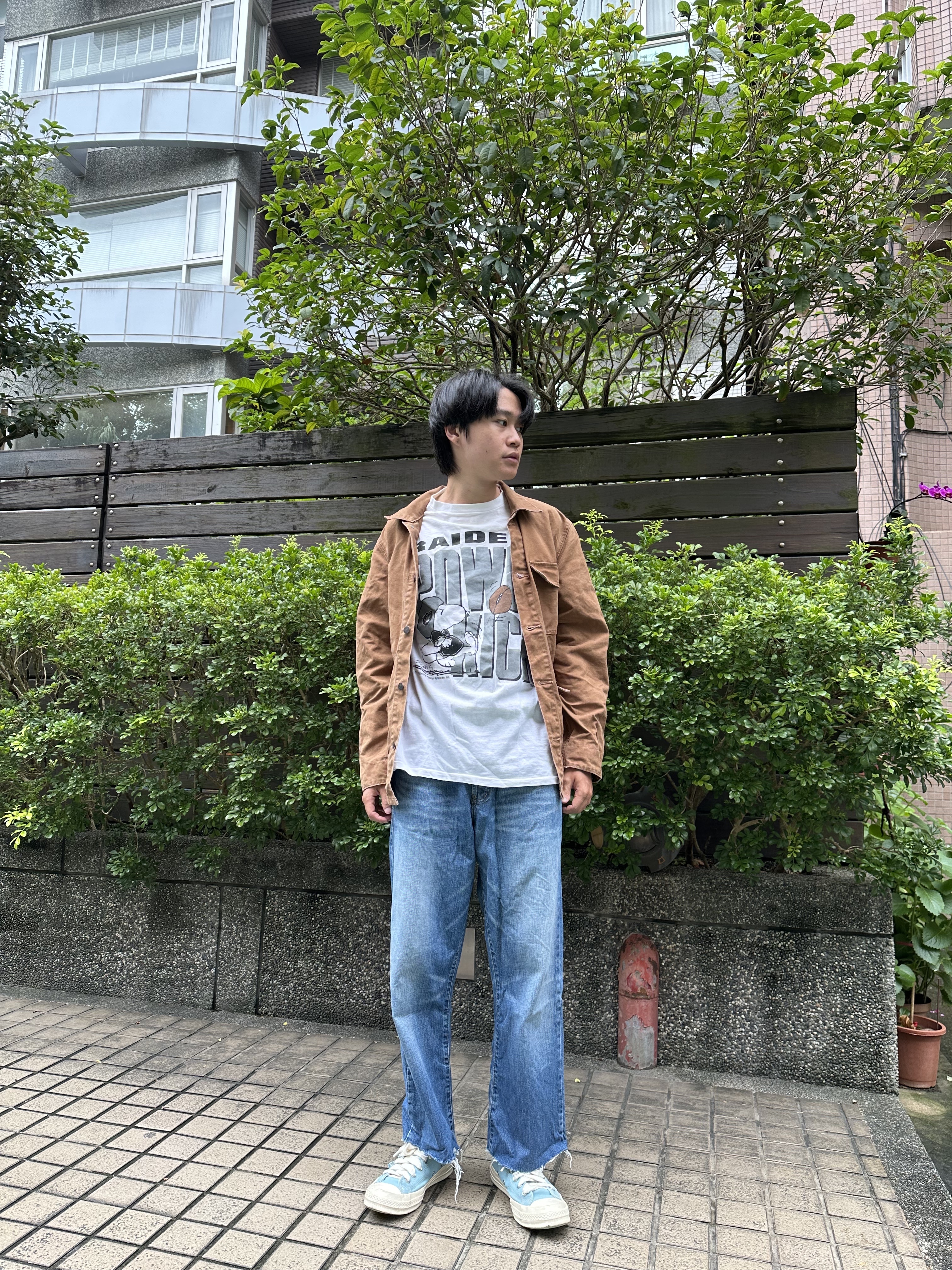 00s STUSSY Denim Pant Made in Canada ※Cut off