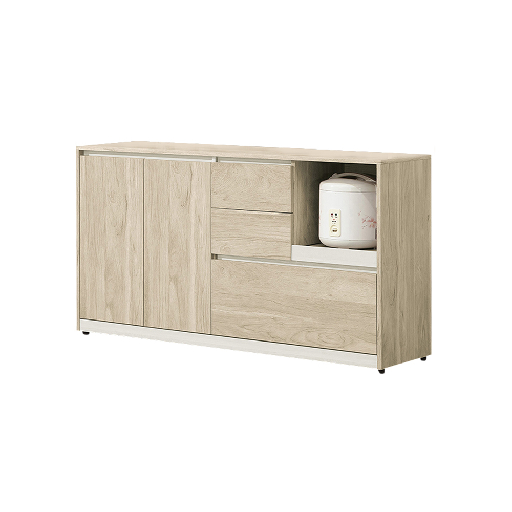 羅菲4.9尺收納餐櫃/拉盤電器櫃/碗盤置物櫃/置物矮櫃/玄關櫃(下座)