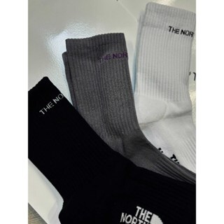 【現貨】THE NORTH FACE 小LOGO 長襪 三入組 NY4MN56J