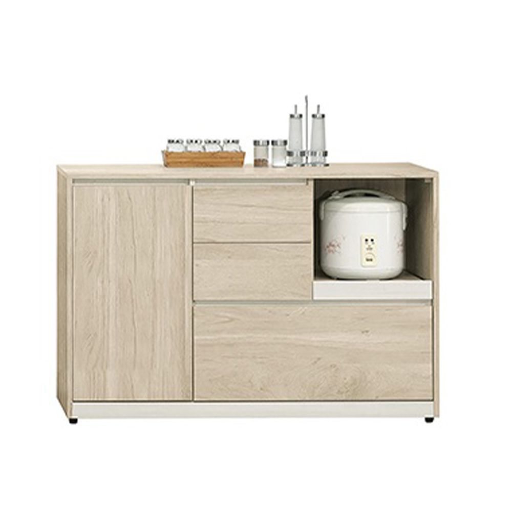 羅菲3.9尺收納餐櫃/拉盤電器櫃/碗盤置物櫃/置物矮櫃/玄關櫃(下座)