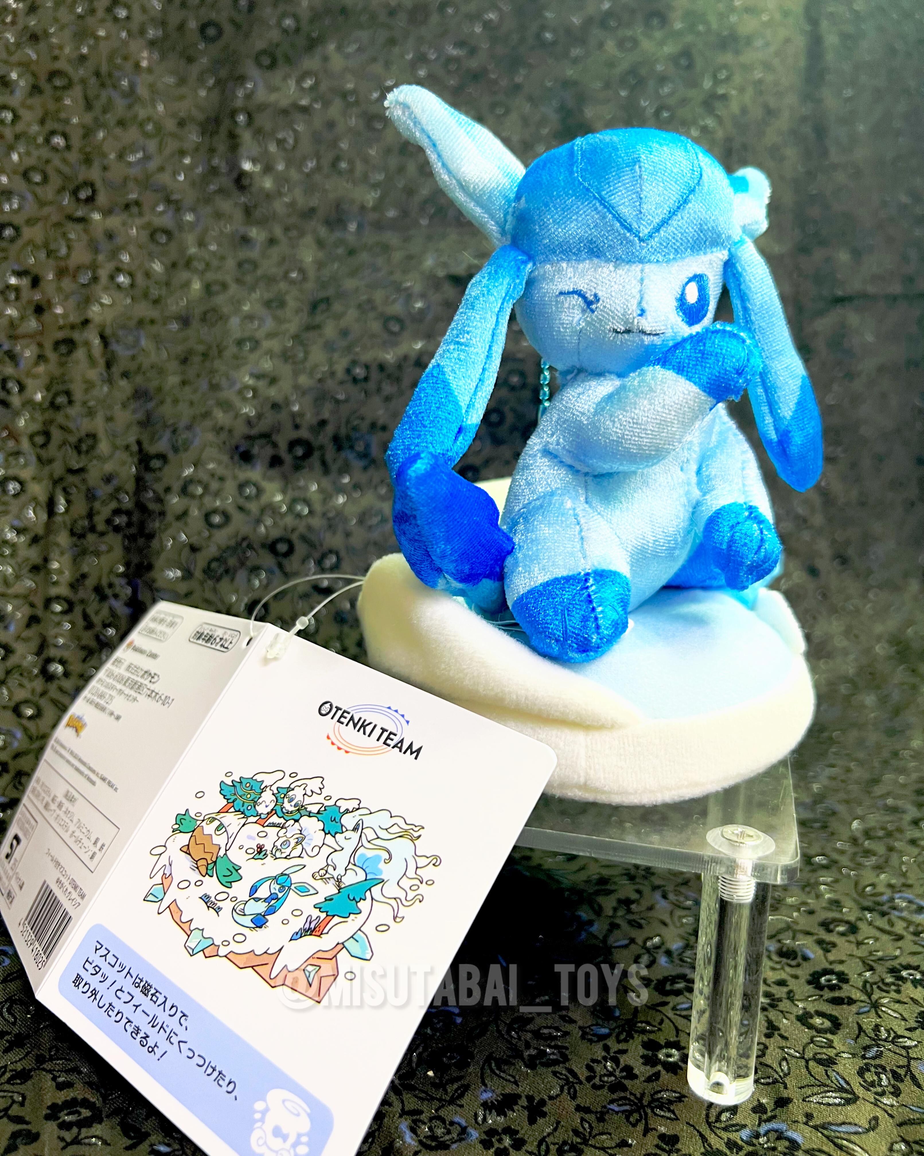 Pokemon Center Original: 「TENKI TEAM」系列 暴雪主題 冰伊布場景絨毛吊飾