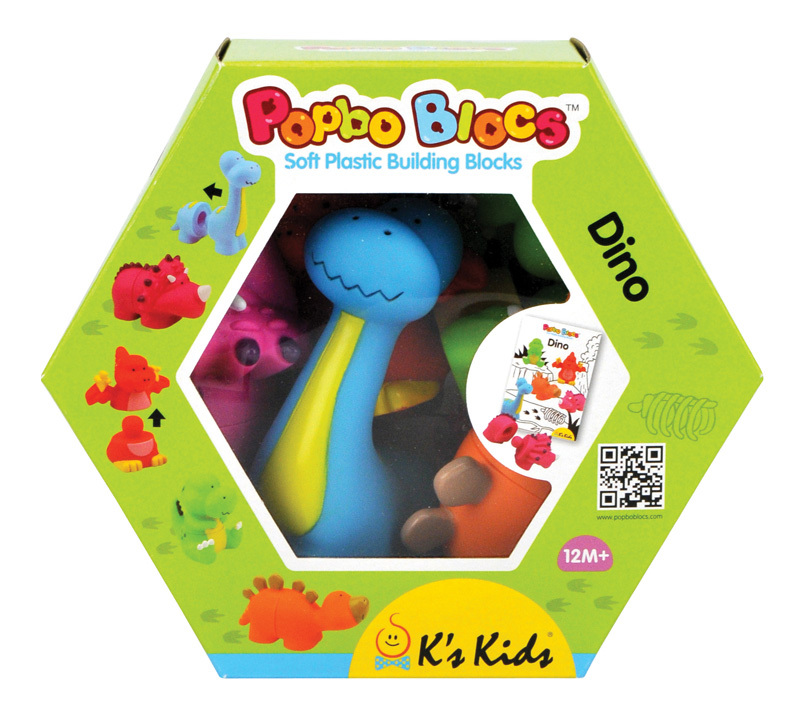 KA10726 恐龍軟膠積木 - dinosaurs