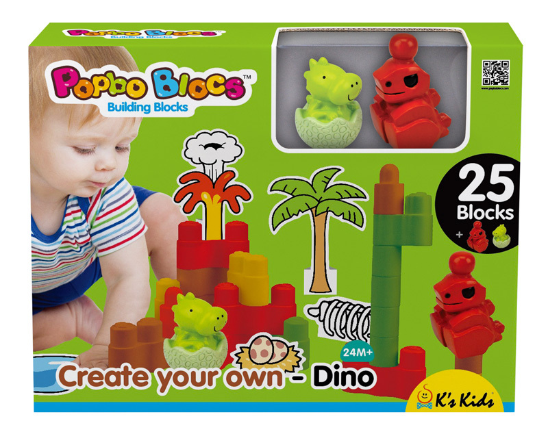 KA10747 恐龍世界軟膠積木 - Dino