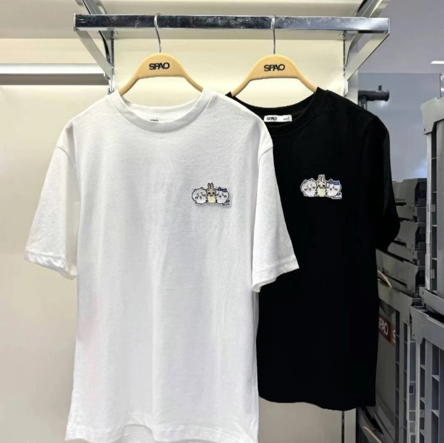 【現貨】SPAO x 吉伊卡娃 短袖 兩件組 黑/白 SPRWE38U