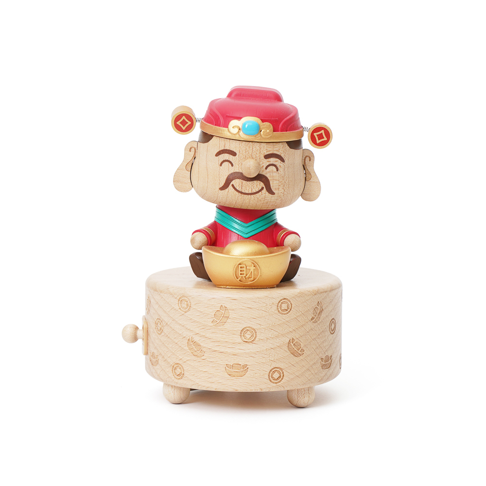 【知音文創】財神爺-彈跳音樂盒