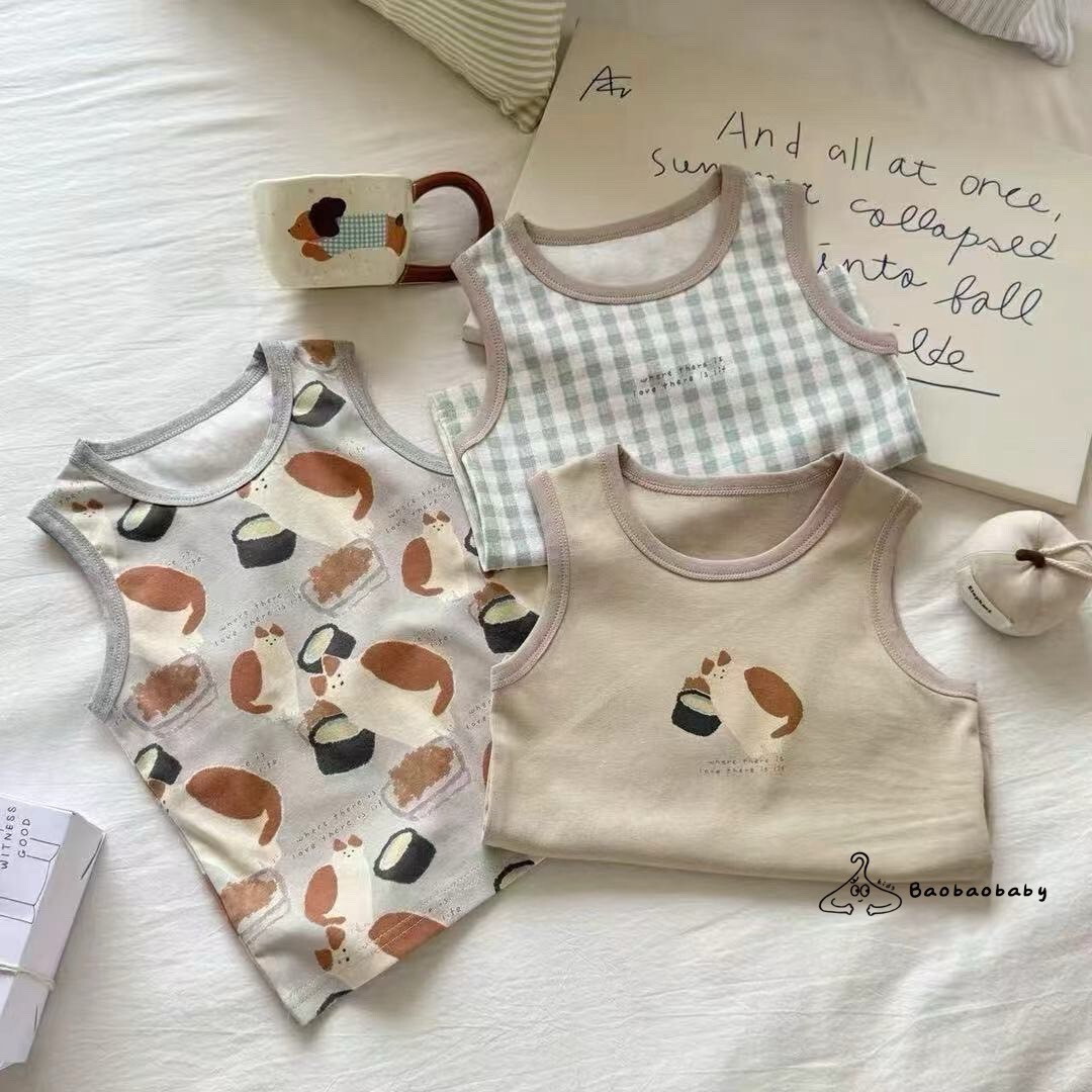 飯糰貓背心三件組