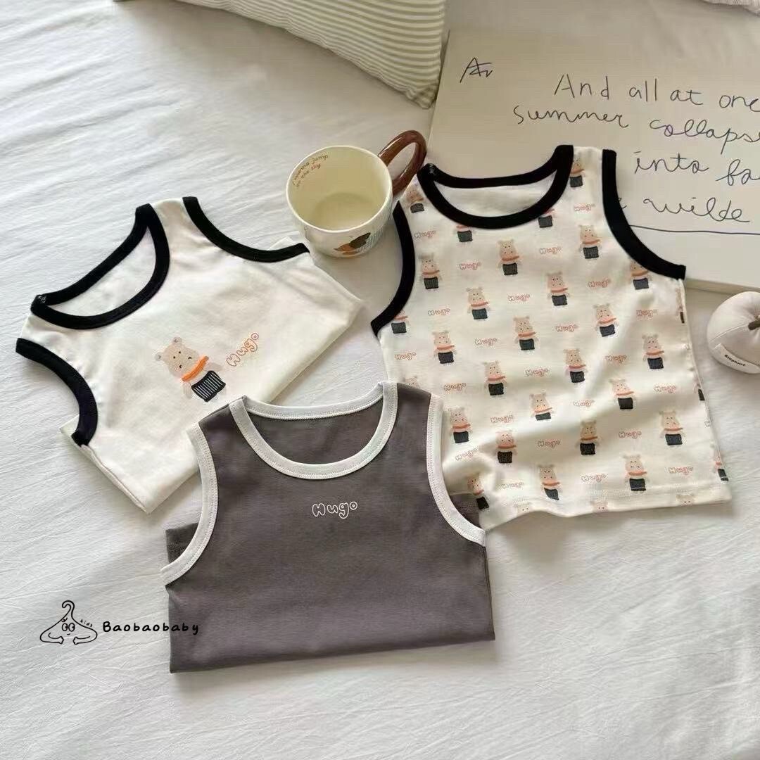 黑糖小熊背心三件組