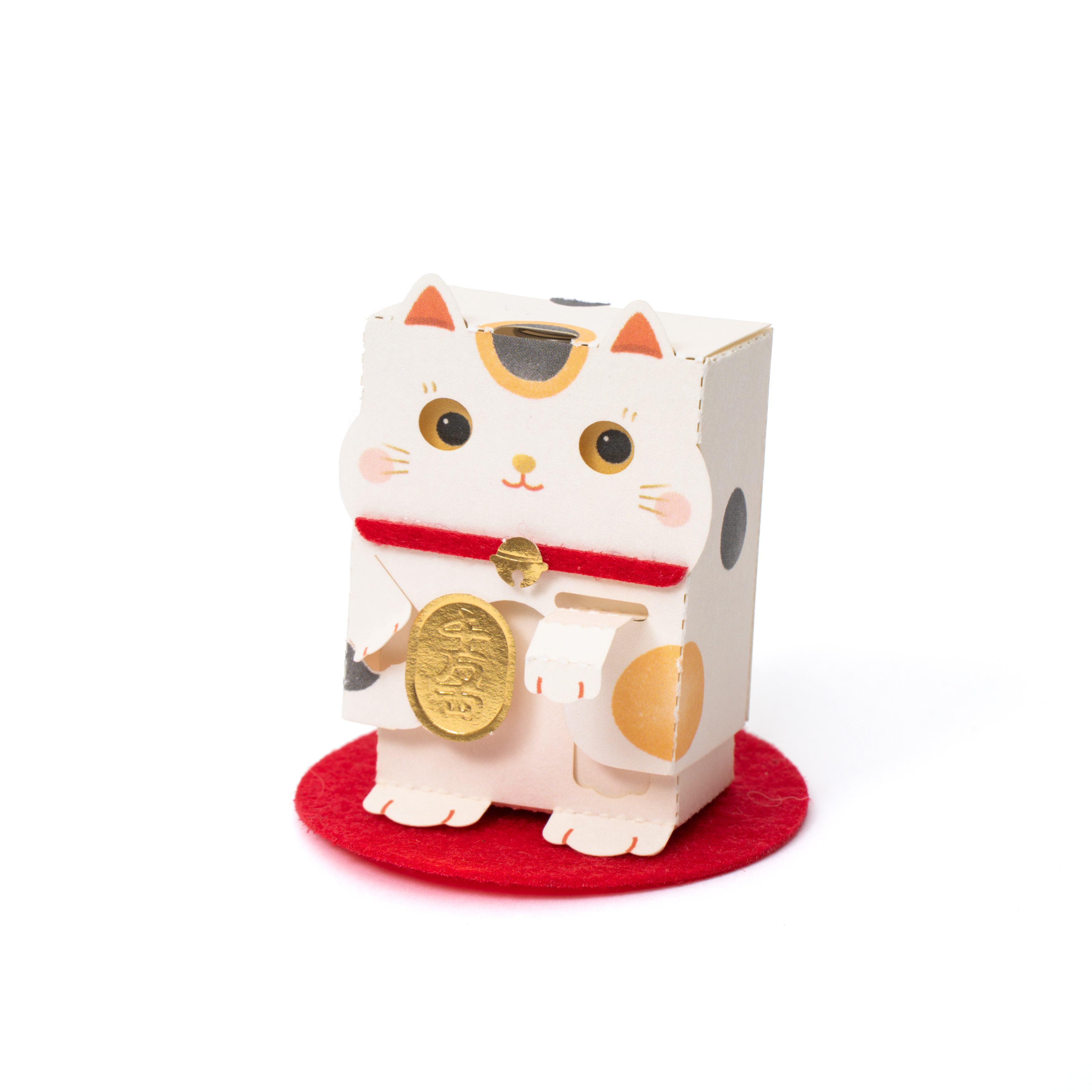 【知音文創】紙模型-按壓動物玩偶 招財貓