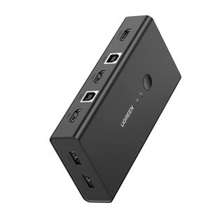 Ugreen HDMI切換盒 2進1出 KVM分配器_CM200-50744