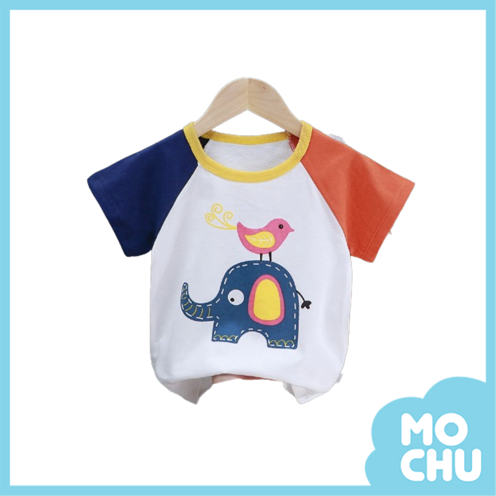 花鳥象短袖上衣