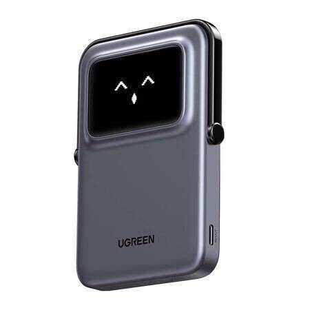 Ugreen 5000mAh智慧顯示屏磁吸無線行動電源_PB571-35605B