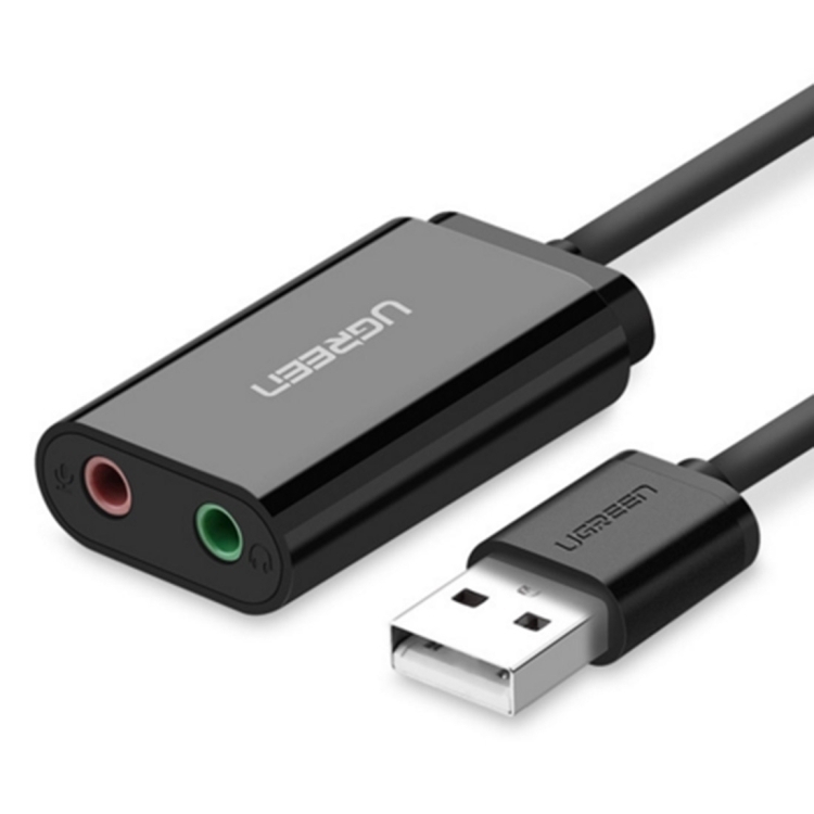 Ugreen 外接音效適配器 改USB 2.0 外接音效轉接器_US205-30724