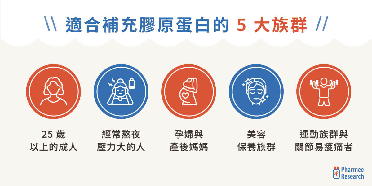 適合補充膠原蛋白的 5 大族群