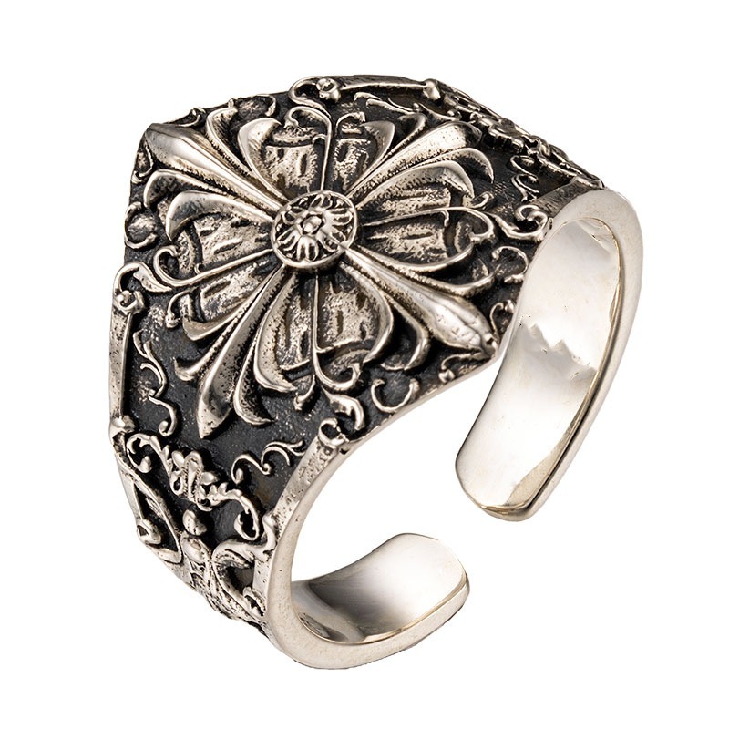 【ACCY074】鳶尾花紋開口戒指