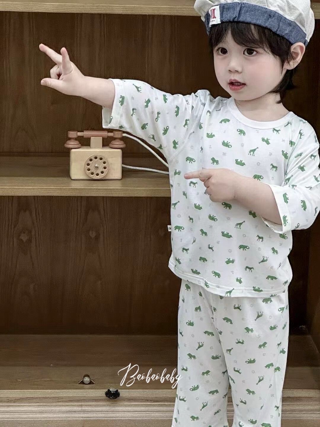 動物涼感睡衣套裝