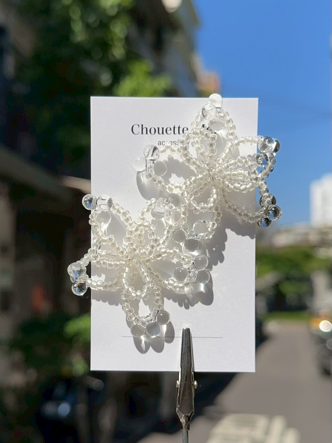 [Chouette Me.] flower drop pierce | NO.216