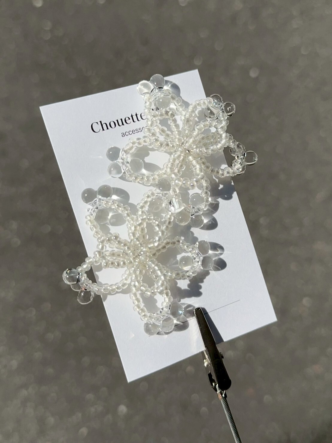 [Chouette Me.] flower drop earring | NO.217