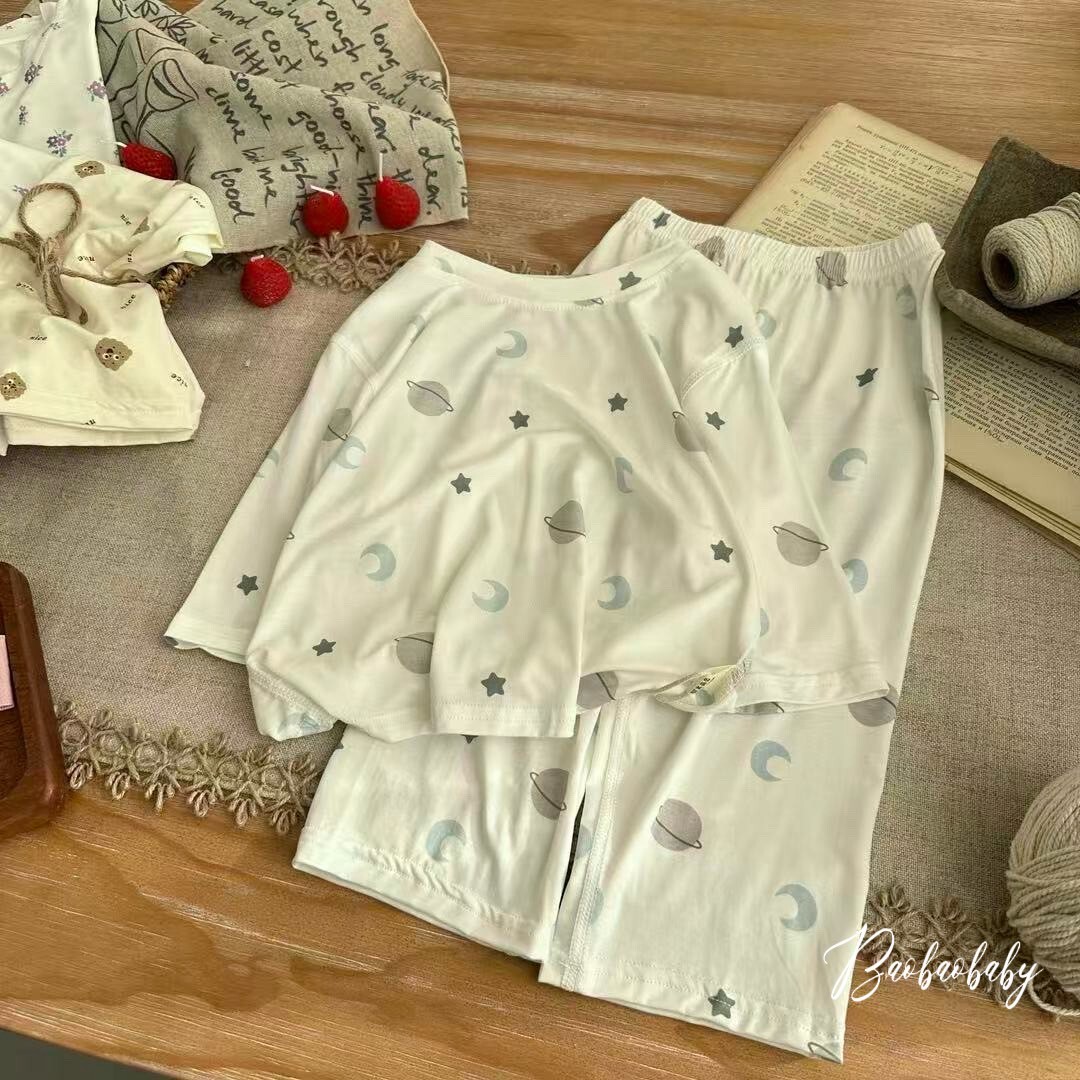 星空漫遊涼感睡衣套裝