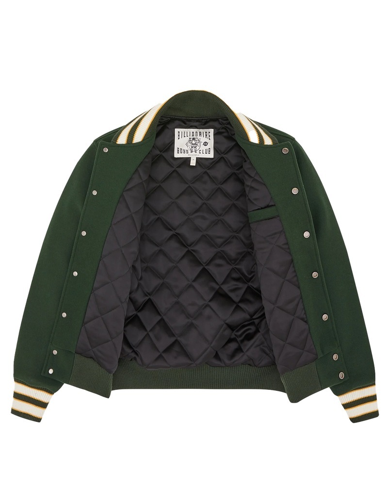 SCRIPT LOGO VARSITY JACKET
