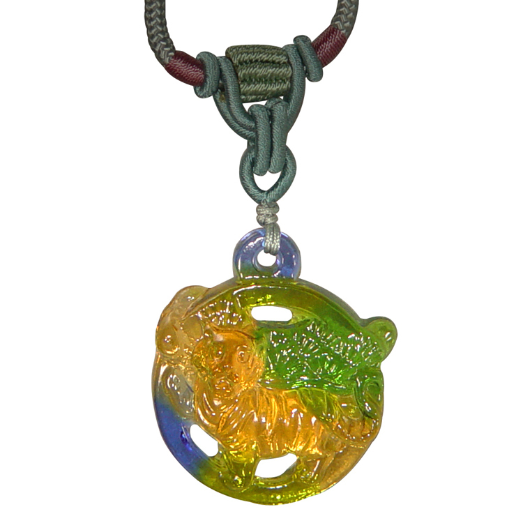 鹿港窯|彩虹琉璃.生肖守護|經典十二生肖吊墜項鍊