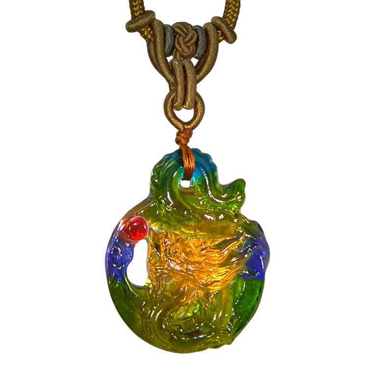 鹿港窯|彩虹琉璃.生肖守護|經典十二生肖吊墜項鍊