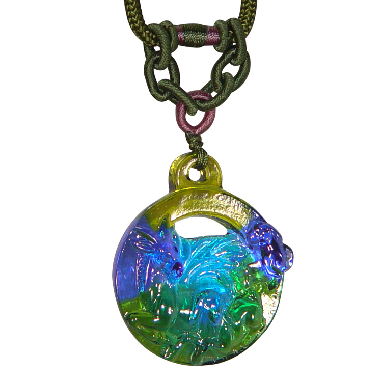 鹿港窯|彩虹琉璃.生肖守護|經典十二生肖吊墜項鍊