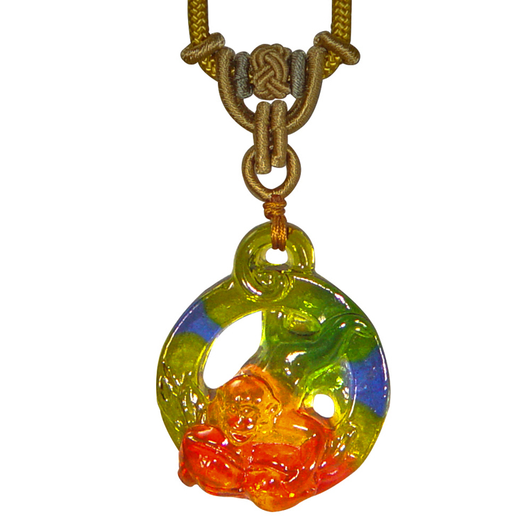 鹿港窯|彩虹琉璃.生肖守護|經典十二生肖吊墜項鍊