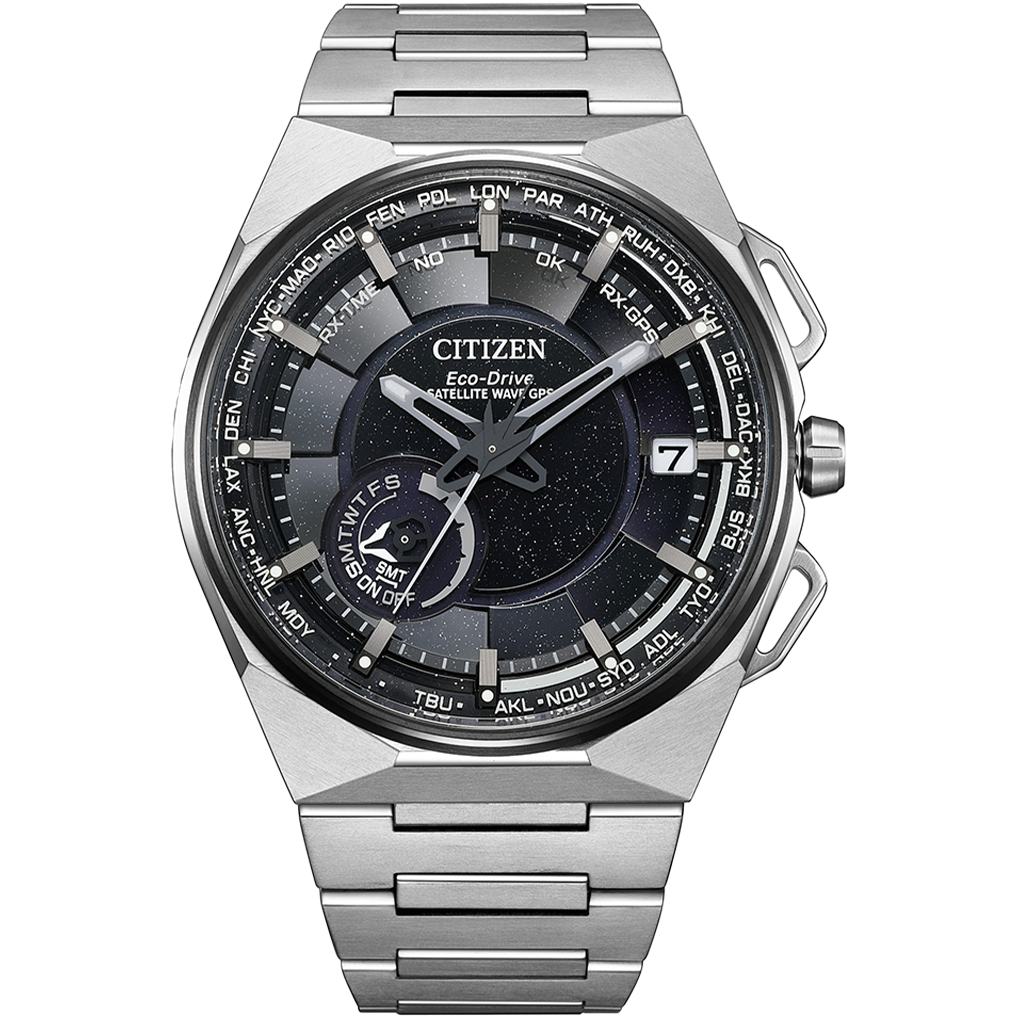 行貨 Citizen 星辰 Eco-Drive Satellite Wave GPS CC3097-52E 黑色錶盤鈦金屬男士光動能 45.4mm 手錶