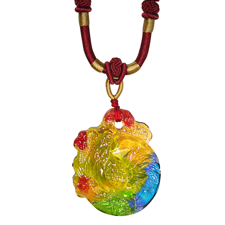 鹿港窯|彩虹琉璃.生肖守護|經典十二生肖吊墜項鍊