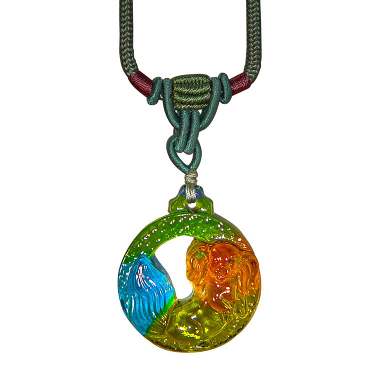 鹿港窯|彩虹琉璃.生肖守護|經典十二生肖吊墜項鍊