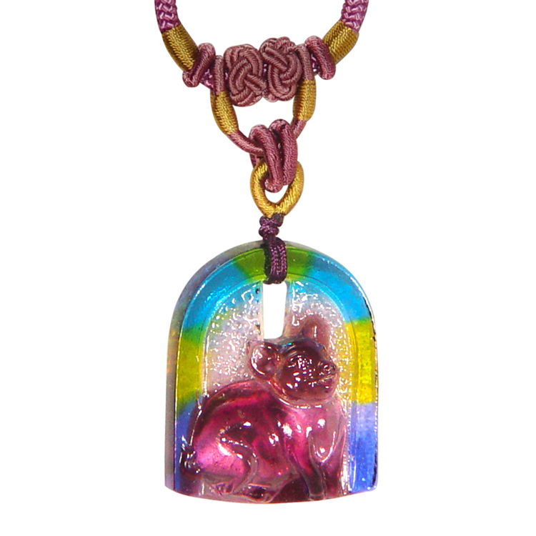 鹿港窯|彩虹琉璃.生肖守護|經典十二生肖吊墜項鍊