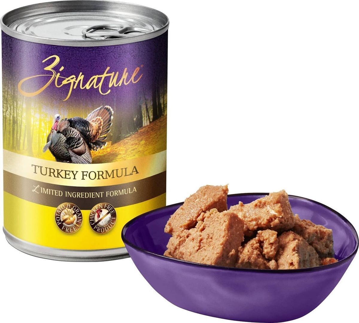 ZIGNATURE 超越 - 純天然火雞配方狗罐頭 (12 x 369g) 原裝箱