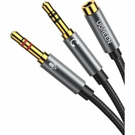 Ugreen 3.5mm 轉耳麥二合一音頻轉接線_AV140