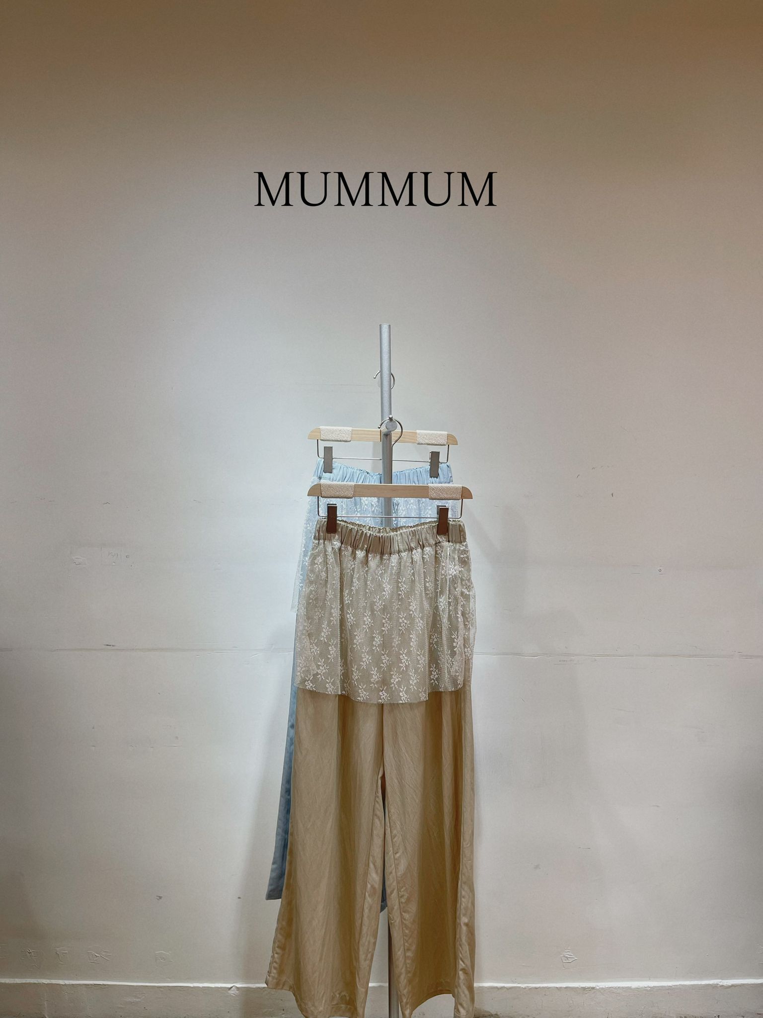 03488a/蕾絲雙搭薄款長褲 27-43/46/40