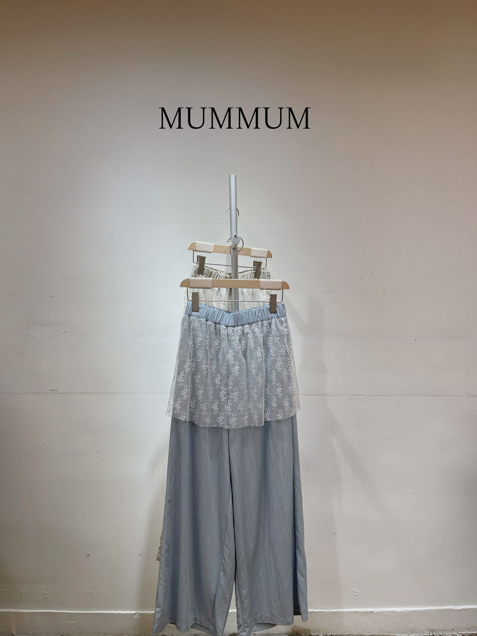 03488a/蕾絲雙搭薄款長褲 27-43/46/40