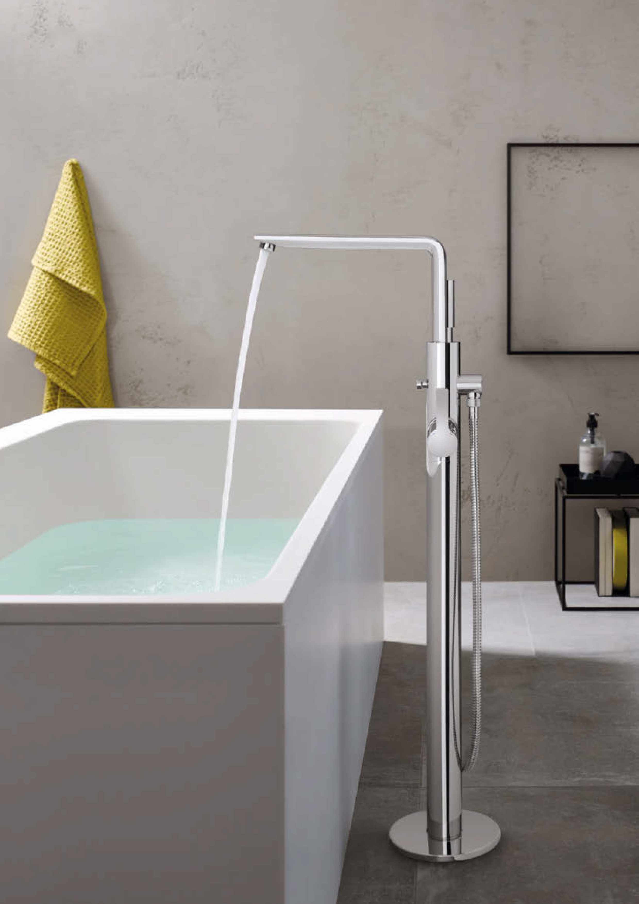 GROHE｜Lineare 立式浴缸龍頭組（鉻色）23792001
