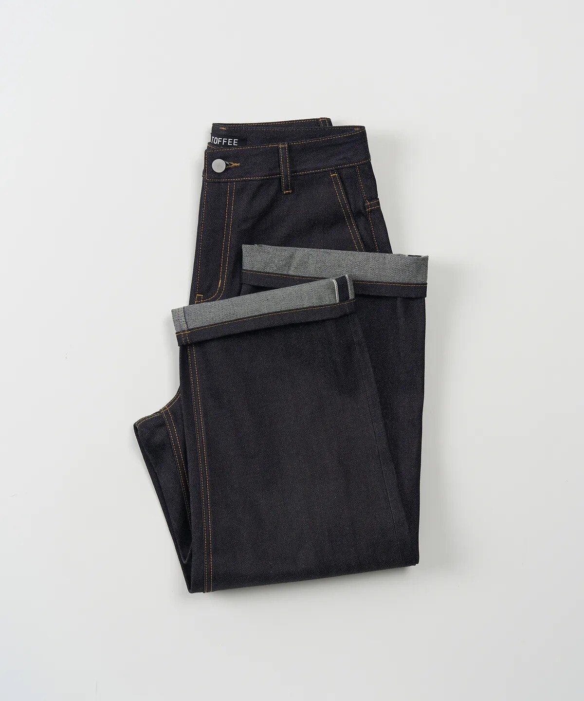 【OWN】TOFFEE 牛仔褲 單寧 女生 寬褲 經典 硬挺 熱門 韓系 女款